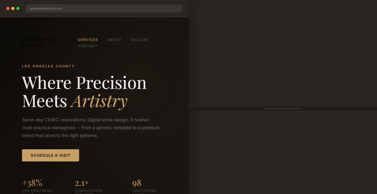 Bay Dental Studio website